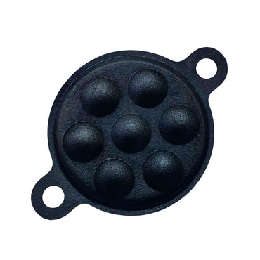 Cast Iron Panniyaram / Appam Pan-  7 Pits (Induction & Gas Stove Compatible)