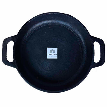 Products Cast Iron Round Skillet Double Handle
