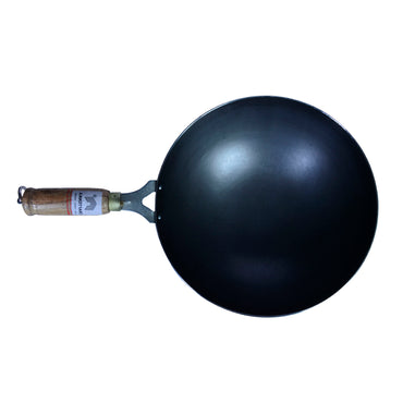 Iron Long Handle kadhai - ( 25 cm / 10inch ) - Tadka Pan - (11 inch / 28 cm)